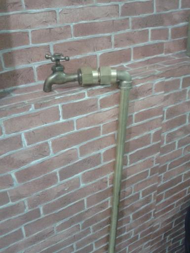 Faucet brass Item code WTP001C size pipe 3/4 (6หุน)long 60 cm.