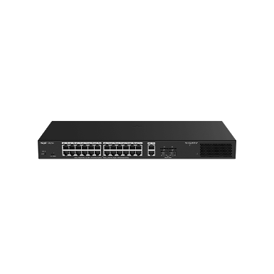 Ruijie RG-ES228GS-LP 24-Port 10/100/1000 Mbps PoE+, 2-Port Gigabit and 2-Port SFP Managed Switch