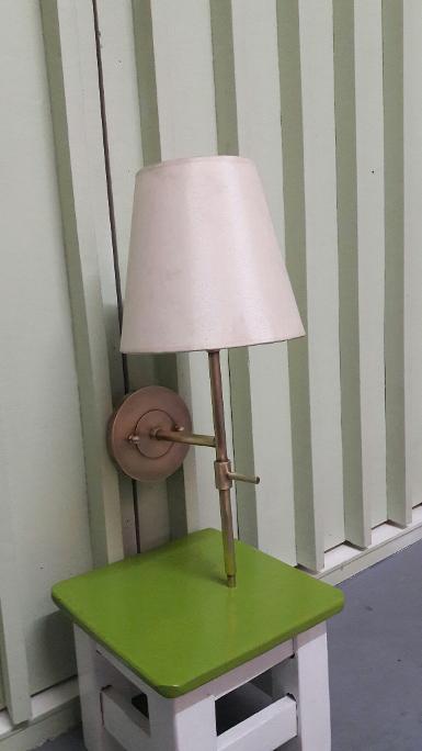 Brass Wall Lamp Item Code BWL18CMP size base 12 cm. high 46 cm. deep 16 cm. pipe 4 หุน 1/2