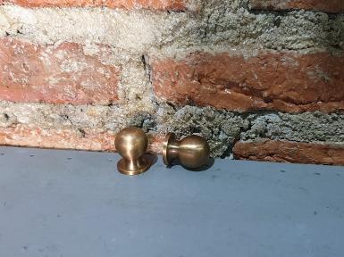 ฺBrass pull handle Item Code N011T size 12 mm high 20 mm.