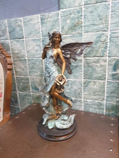 ฺBrass statue angle Item Code high 390 mm.base 172mm.