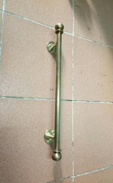 Brass Door Handle Item Code AC019N size long 500 mm. head 35 mm.pipe 19 mm high 50 mm.