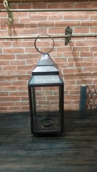 Lantern Lamp brass Code MRC007C size high 60 cm. wide 19 cm.