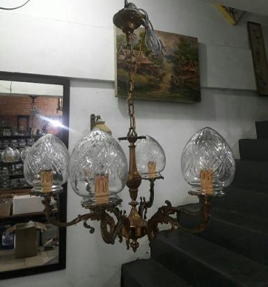 Hanging Lamp cut glass Item Code AT22DM Dia :800 mm.