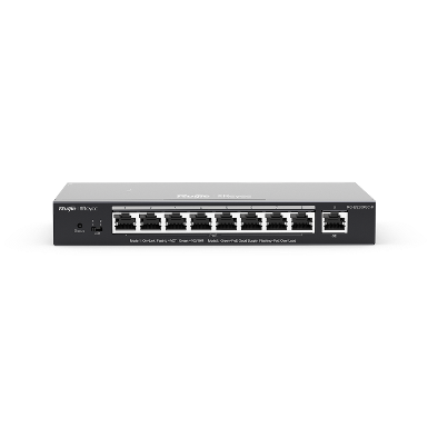 REYEE RG-ES209GC-P, 9-Port Gigabit Smart Cloud Mananged PoE Switch