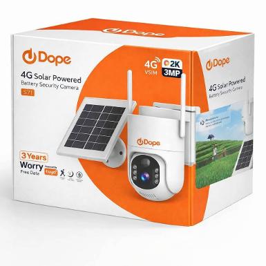 กล้องวงจรปิด 4G Dope รุ่น S71 vSim Solar Cell บิ้วอินซิมในตัว ใช้ฟรี 3 ปี