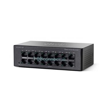 CISCO SF110D-16HP 16-Port 10/100 PoE Desktop Switch