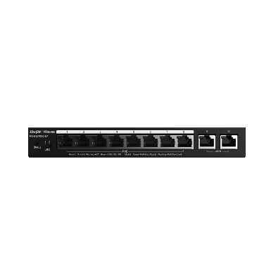 REYEE RG-ES210GC-LP, 10-Port Gigabit Smart Cloud Mananged PoE Switch