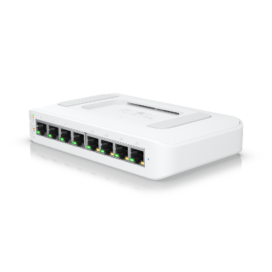 UBIQUITI USW-Lite-8-PoE PoE switch 4 x 1G PoE+, 4 x 1G, Fanless, Wall-mountable, 52W supply