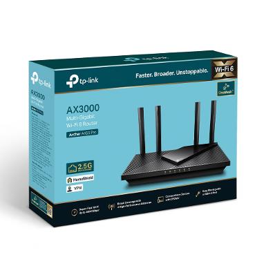 TP-LINK Archer AX55 Pro AX3000 Multi-Gigabit Wi-Fi 6 Router with Two 2.5G Ports