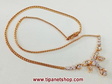 TN21891 สร้อยสังวาลย์เพชร ยาว 42 ซม.