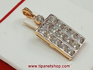 TN25441 จี้เพชร10ตัง3แถว ขนาด 1.5 ซม.