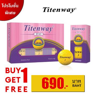 รหัสสิค้า Q-TTW5-P ไม้กอล์ฟพรีเมี่ยม!!! ราคาถูกที่สุดในประเทศไทย!!! TITENWAY DT-X5 GOLF BALLS Dim